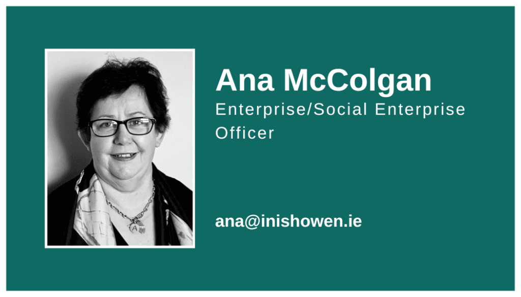 Business card for Ana McColgan